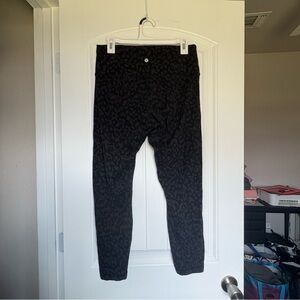 lululemon athletica Black Patterned Leggings